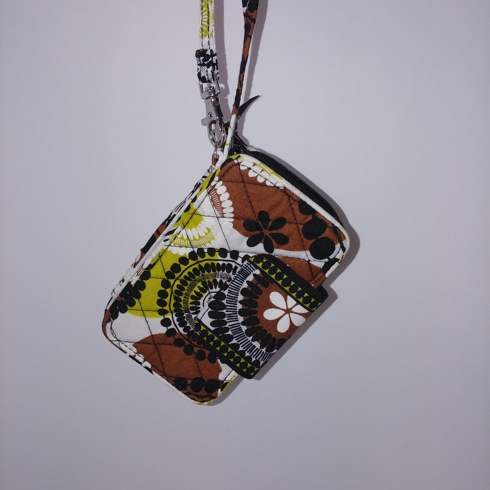 Vera Bradley Cocoa Moss Wristlet